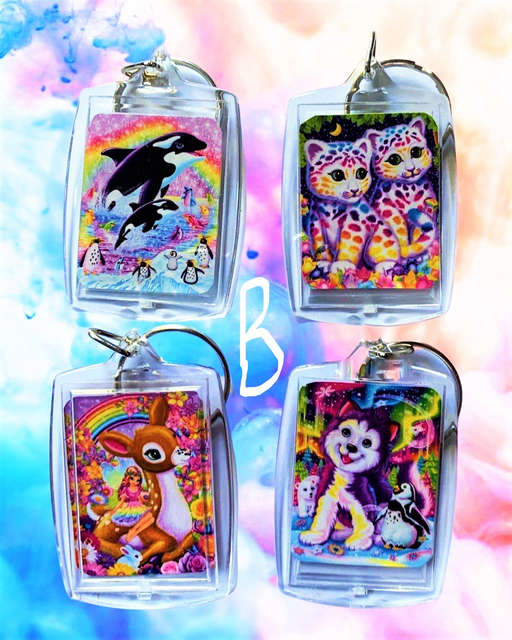 Lisa Frank Keycain