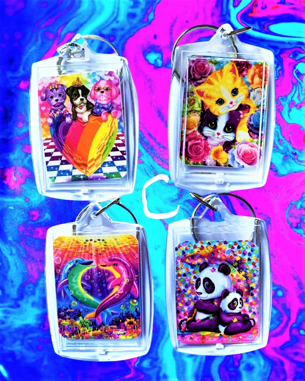 Lisa Frank Keycain