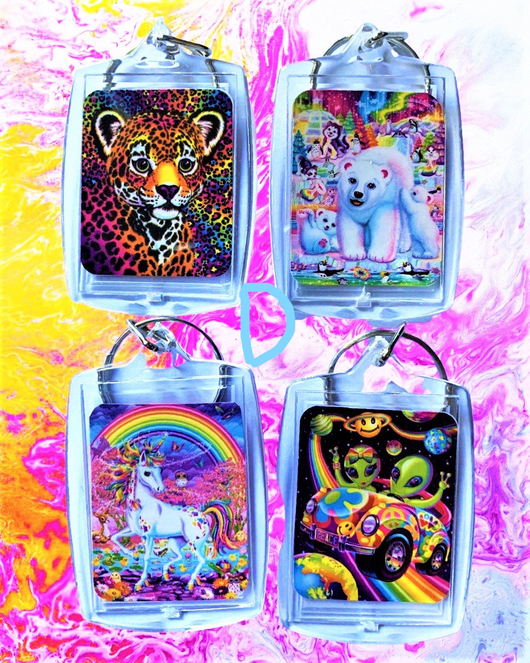 Lisa Frank Keycain