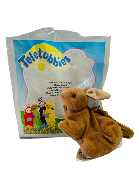 🌟 Vintage Teletubbies Rabbit Clip-On Plush Toy — Burger King Kids Meal (1998) 🐰
