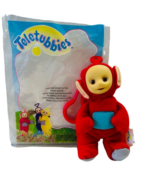 🌟 Vintage Teletubbies Po Clip-On Plush Toy — Burger King Kids Meal (1998) 🔴
