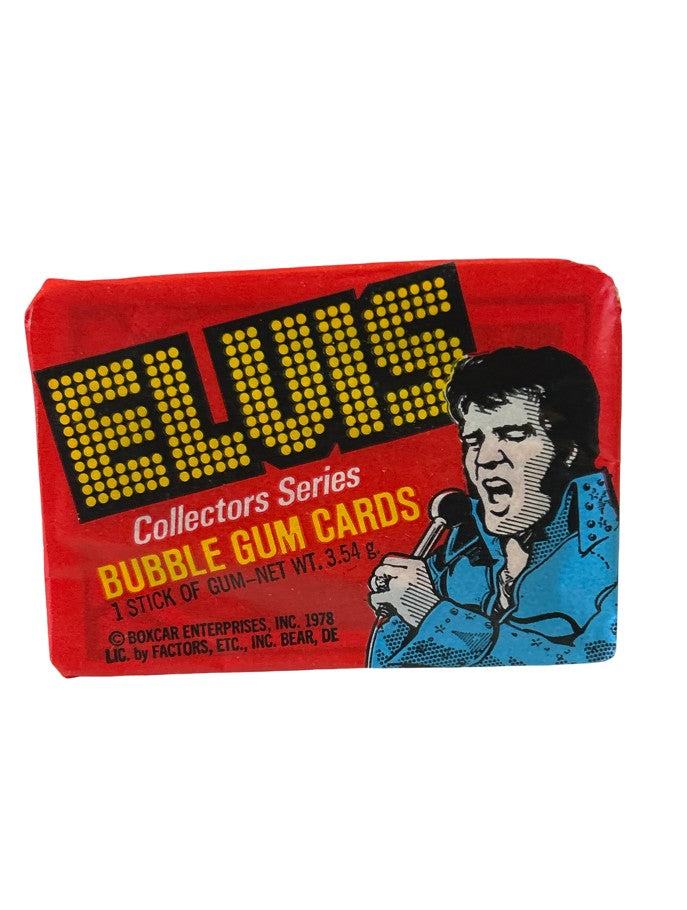 🌟 Elvis Presley Collectors Series Bubble Gum Cards — 1 Sealed Pack (1978) 🎤