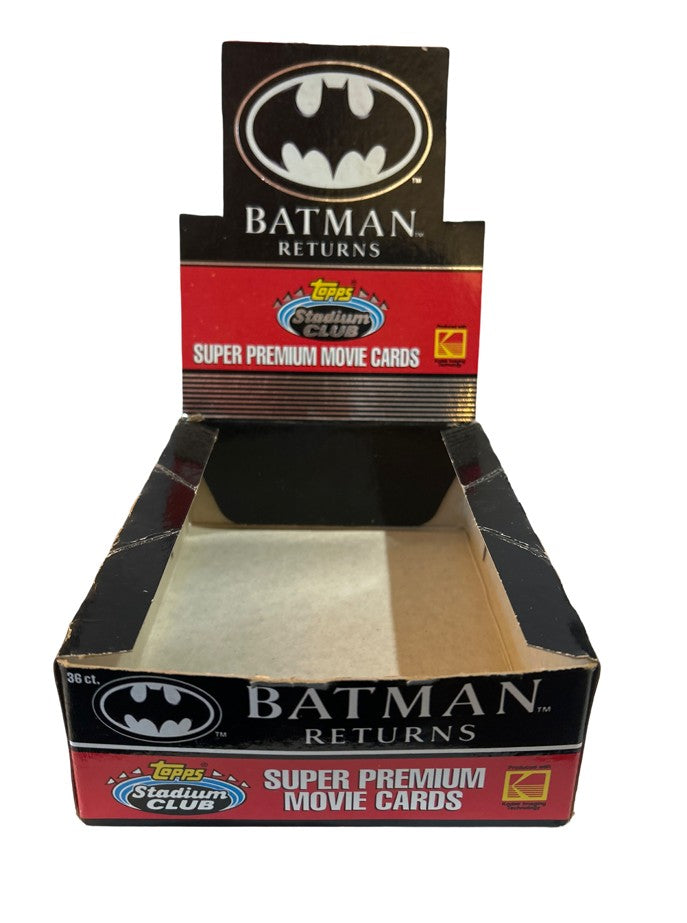 🦸 Batman Returns Topps Stadium Club Super Premium Movie Cards Display Box — 1992 🎬