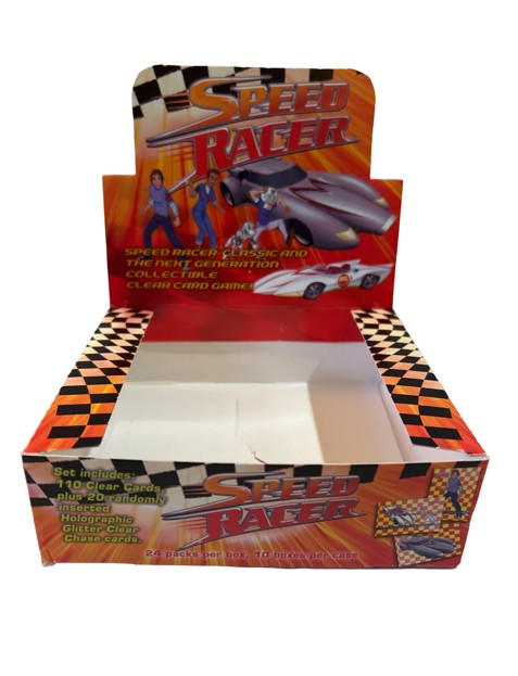 🏎️ Speed Racer Classic & Next Generation Collectible Clear Card Game — Empty Display Box 🏁