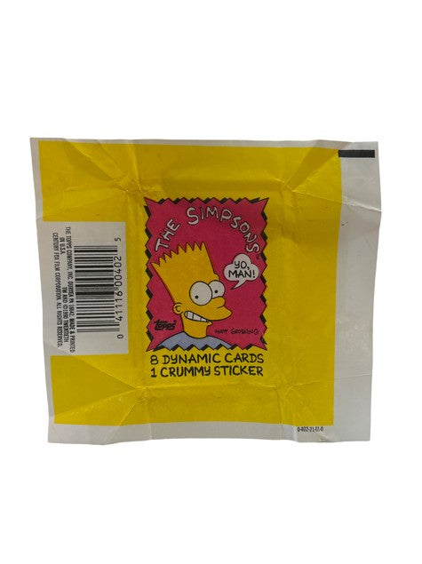 🐛 The Simpsons Topps — Empty Wax Pack (1990s) 🔵