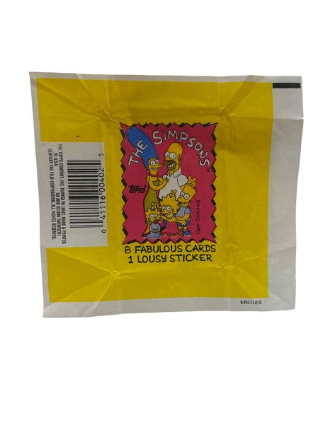 🐛 The Simpsons Topps — Empty Wax Pack, Family Edition (1990s) 🔵