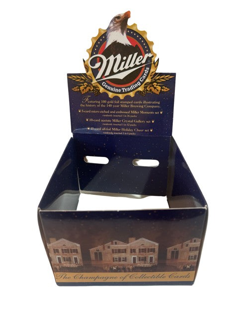 🍺 Miller Genuine Trading Cards — Empty Display Box 🦅