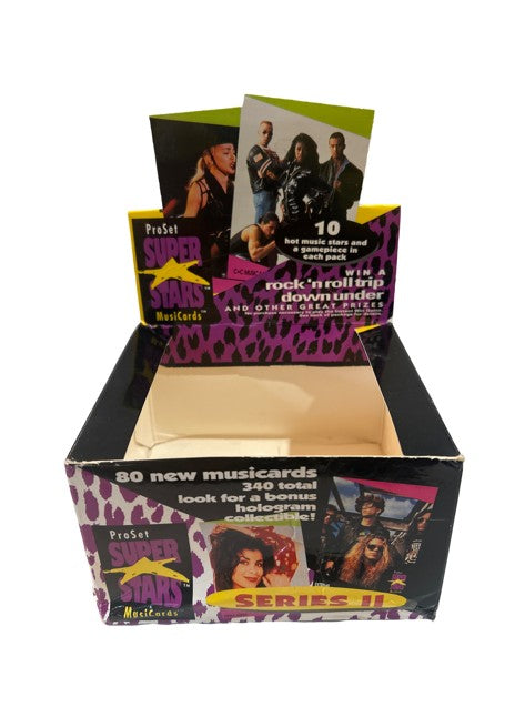 🎸 ProSet SuperStars MusiCards Series II — Empty Display Box (1991) ⭐