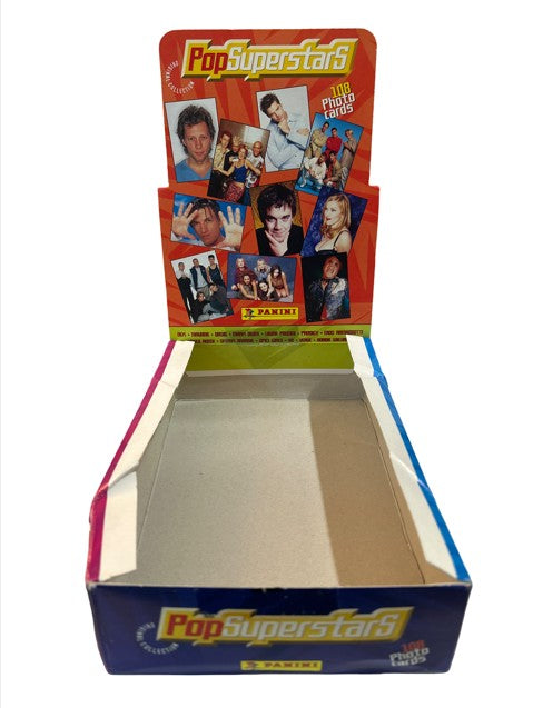 Panini Pop Superstars Display Box — Empty (1998)