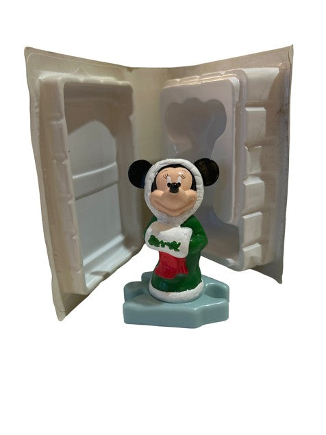 Disney's Mickey's Once Upon a Christmas Minnie Mouse Figure with VHS Clamshell Case