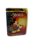 Disney's Mickey's Once Upon a Christmas Mickey Mouse Santa Figure with VHS Clamshell Case