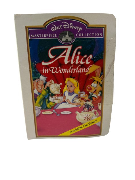 Alice in Wonderland Walt Disney Masterpiece Collection VHS tape