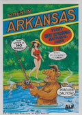U.S. of ALF Arkansas sticker featuring ALF fishing at Hot Springs National Park joking about poached salmon
