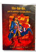 Pirate birthday greeting card featuring dramatic pirate captain in blue coat and tricorn hat against fiery red sky with Yo-ho-ho you're another YARR older text