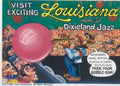 U.S. of ALF Louisiana sticker featuring ALF playing cornet on stage in front of packed crowd with giant pink bubble gum bubble