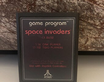Space Invaders Atari 2600 Game Cartridge 🕹️ Vintage 1977 Retro Classic
