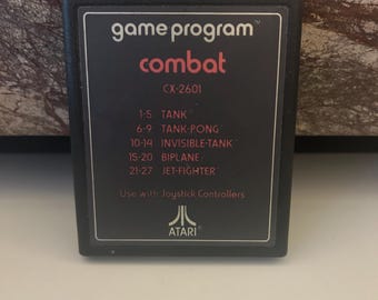 Combat Atari, 1978 Text Only,  Sold As Is (Cartridge Only)