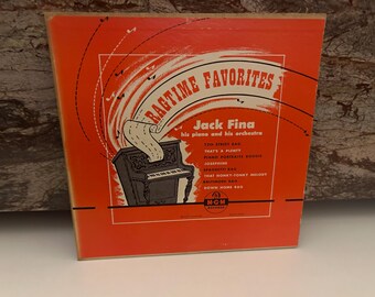 Ragtime Favorites 10 inch 1952 Vinyl Jack Fina Album Record
