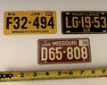 Mini Bike License Plate - 1954 Collection - Choose One General Mills State or Country