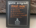 Street Racer Atari Game Program, 1977, Sold As Is (Cartridge Only)