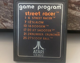 Street Racer Atari Game Program, 1977, Sold As Is (Cartridge Only)