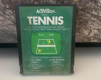 Tennis Atari Game, 1981 Sold As Is (Cartridge Only)