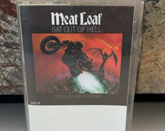 Meat Loaf Cassette 1977 Epic Bat Out of Hell