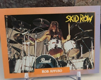 Skid Row 1991 Trading Card Rob Affuso #227