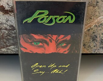 Poison Cassette Tape 1988 Open
