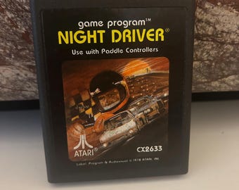 Night Driver Atari, 1978, Sold As Is (Cartridge Only)