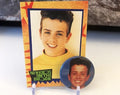 New Kids on the Block 1989 Joe Trading Card #74 and Pin