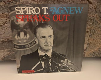 Spiro T Agnew Collectors Edition Vinyl Record Speaks Out Album