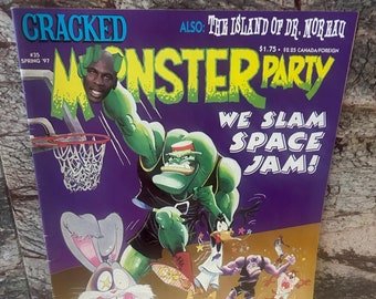 Cracked Monster Party Space Jam 1997 Issue #35 Spring 97