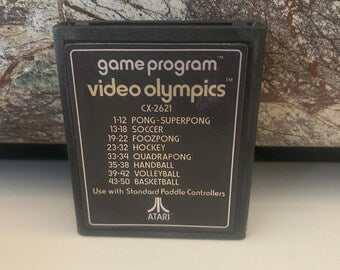 Video Olympics Atari 2600 Game Cartridge 🏅 Vintage Retro Classic