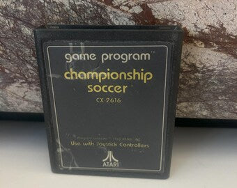 Soccer Championship Atari Game, 1980 Game Program, Sold As Is (Cartridge Only)