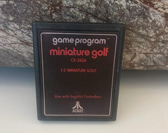 Miniature Golf Atari 2600 Game Cartridge ⛳ Vintage Retro Classic