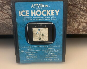 Ice Hockey 1981 Atari Game, Sold As Is (Cartridge Only)