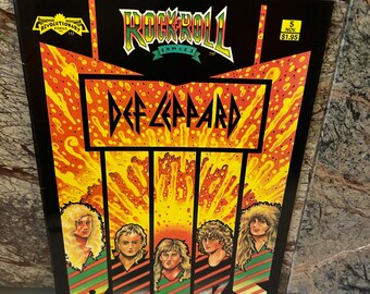 Def Leppard Rock n' Roll Comic Book No. 5, November 1989, First Printing