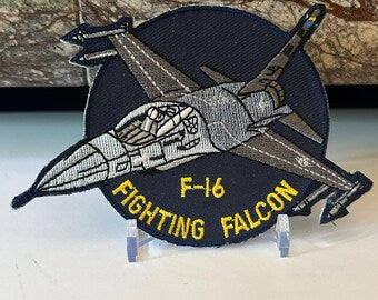 F-16 Fighting Falcon Vintage Embroidered Patch