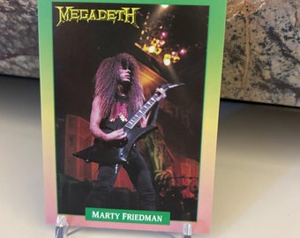 Megadeth 1991 Trading Card Marty Friedman #86