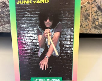 Junkyard 1991 Trading Card Patrick Muzingo Brockum Rock Star Card #92