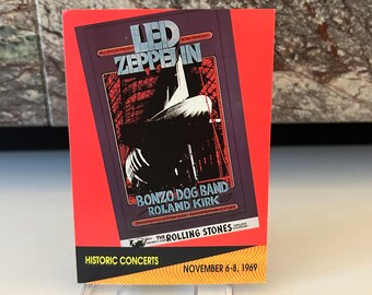 Led Zeppelin 1991 Trading Card #258 Historic Concerts Rolling Stones
