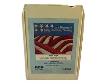 Treasury of Great American Favorites single 8 Track Tape 1975 - Sold AS IS