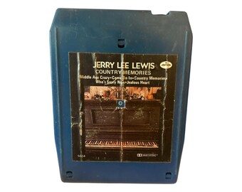 Jerry Lee Lewis Country Memories 8 Track Tape 1977 - Sold AS IS