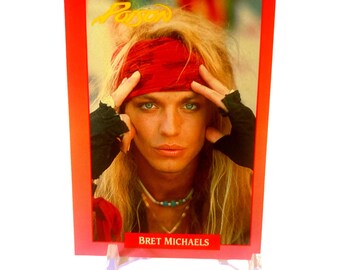 Bret Michaels 1991 Trading Card, Poison, Rock of Love