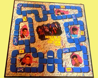 New Kids on the Block 1990 Game Board Memorabilia 19 by 19 inches