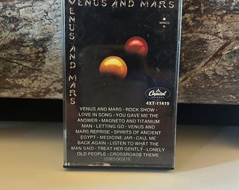 Venus and Mars 1975 Paul McCartney & Wings Cassette