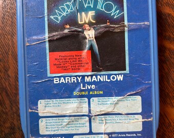 Barry Manilow Live 8 Track Tape 1977 - Sold AS IS