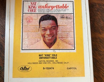 Nat King Cole Vintage 8 Track Tape Unforgettable- Sold AS IS