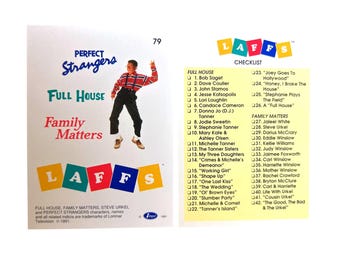 Full House #79 Checklist Trading Card (1991) Family Matters, Perfect Strangers, LAFFS